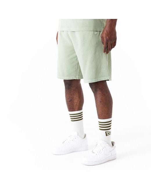KTZ Green New Era Washed Shorts for men