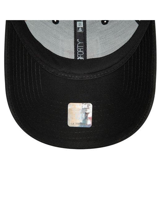 Men's New Era Black NFL Shield Logo 9FORTY Adjustable Hat