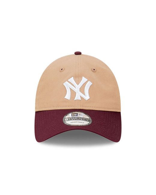 KTZ Brown New York Yankees World Series Light Beige 9twenty Adjustable Cap for men