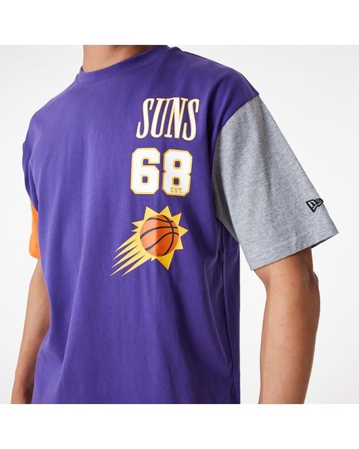 Phoenix Suns NBA Lifestyle Black Oversized Mesh T-Shirt
