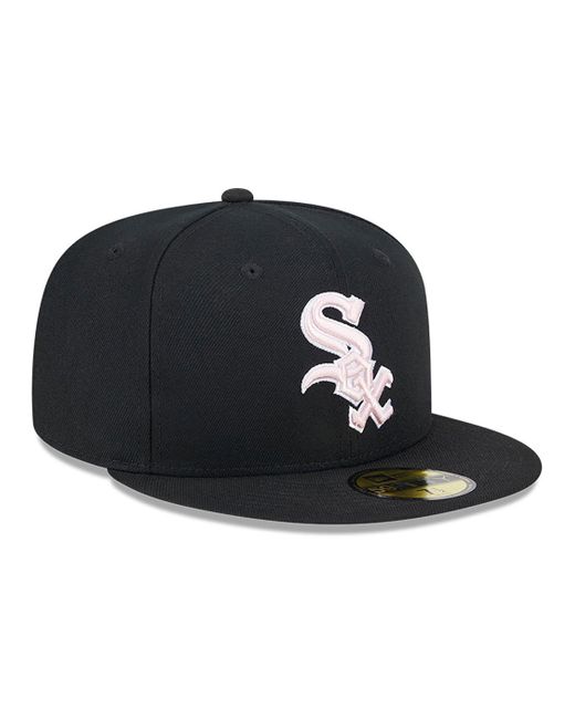 KTZ Black Chicago White Sox Mlb Mother's Day 2024 59fifty Fitted Cap for men