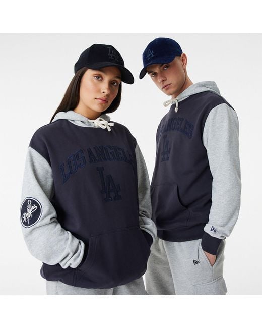 KTZ La Dodgers Mlb Heritage Navy Oversized Hoodie in Blue for Men