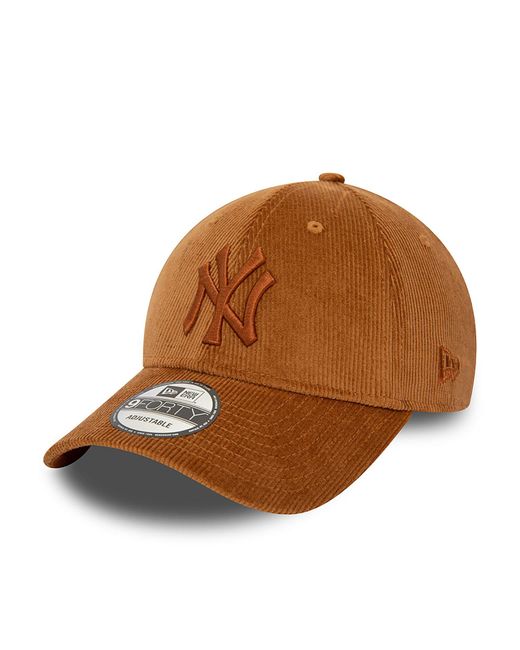KTZ Brown New York Yankees Mlb Cord 9forty Adjustable Cap for men