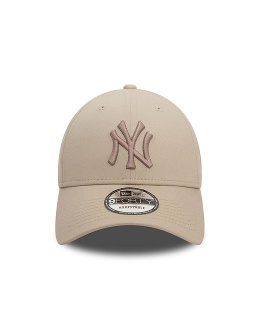 KTZ Natural New York Yankees League Essential Light Beige 9forty Adjustable Cap for men