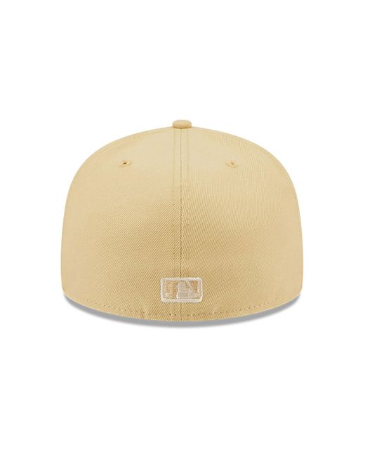 Men's Boston Red Sox New Era Tan Wheat 59FIFTY Fitted Hat