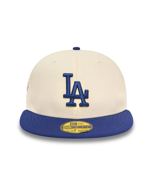 KTZ Blue La Dodgers Team Colour Stone 59fifty Fitted Cap for men