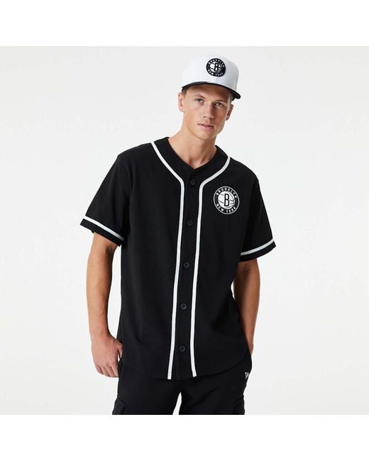 KTZ Brooklyn Nets Nba Baseball Jersey T-shirt in Black for Men