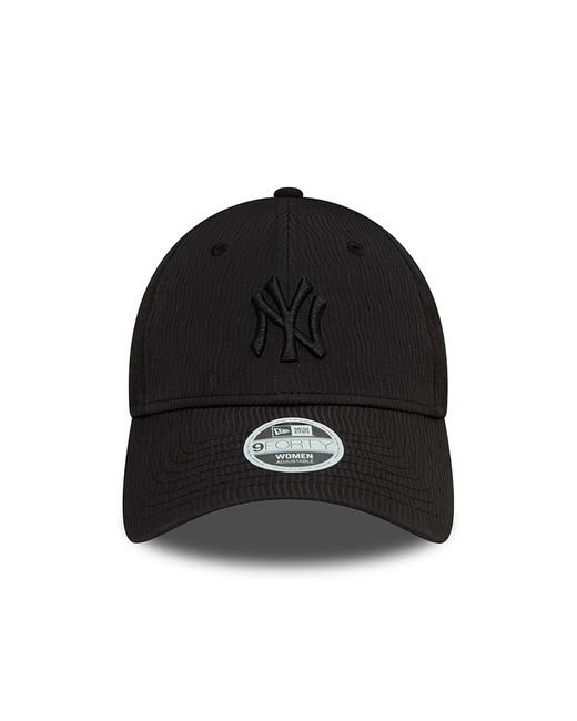 KTZ Black New York Yankees Womens Ruching 9forty Adjustable Cap for men