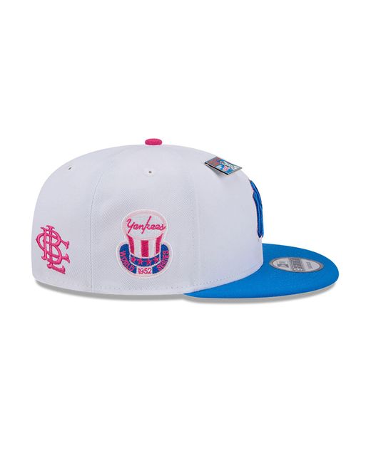 KTZ Blue New York Yankees Mlb Big League Chew 9fifty Snapback Cap for men