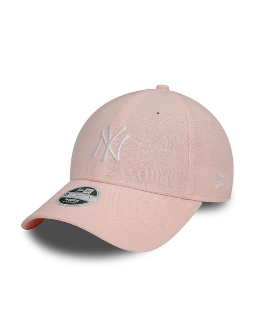 KTZ Pink New York Yankees Womens Mlb Linen 9forty Adjustable Cap for men