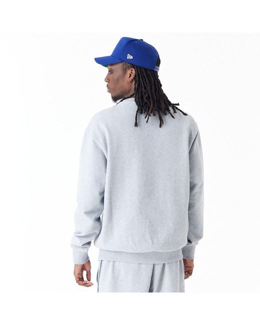 KTZ Blue La Dodgers Mlb Lifestyle Crew Neck Sweatshirt for men