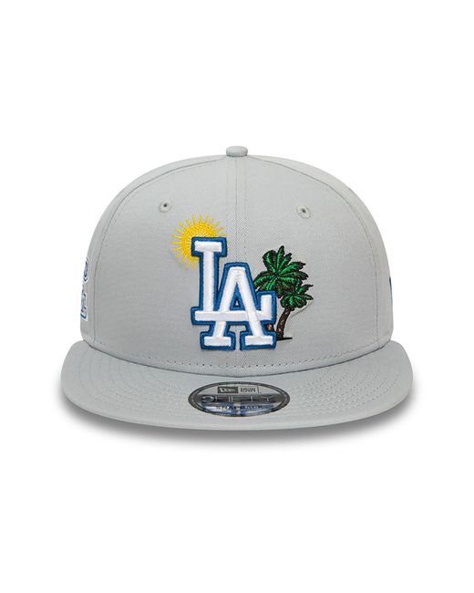 KTZ Blue La Dodgers Mlb Summer Icon 9fifty Snapback Cap for men