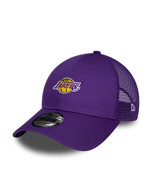KTZ Purple La Lakers Home Field 9forty Trucker Cap for men