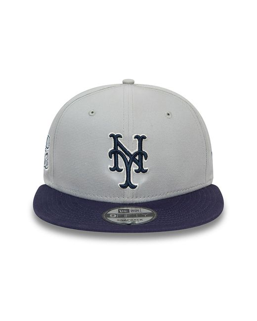 KTZ Blue New York Mets Mlb Patch 9fifty Snapback Cap for men