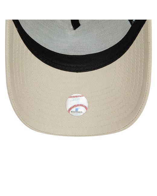 KTZ Natural New York Yankees Neutral Light Beige 9forty E-frame Adjustable Cap for men