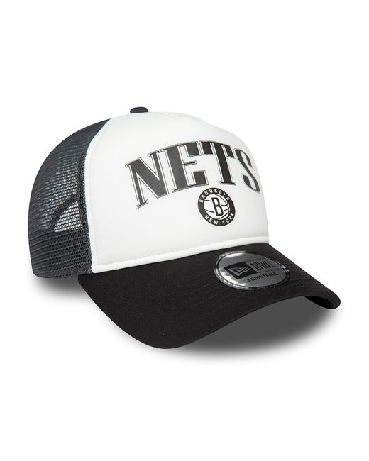 KTZ Black Brooklyn Nets Nba Retro E-frame Trucker Cap for men
