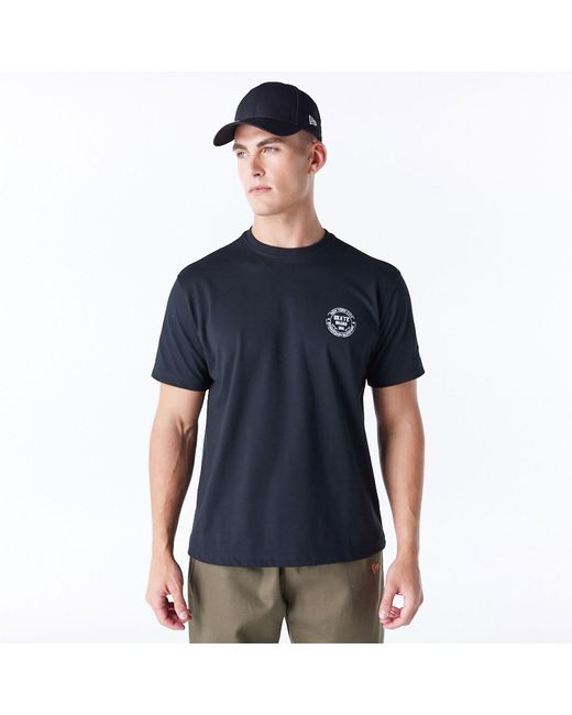 KTZ Black New Era Korea Skateboard T-shirt for men