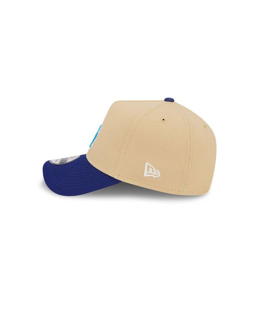 KTZ Blue La Dodgers City Sidepatch Light Beige 9forty A-frame Adjustable Cap for men