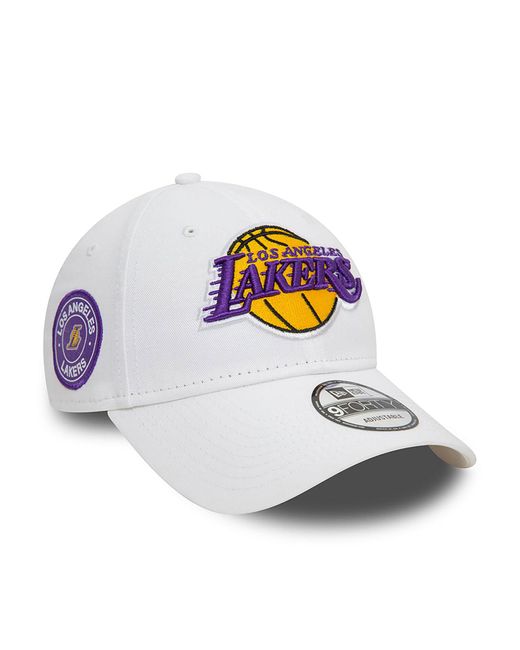 KTZ White La Lakers Nba 9forty Adjustable Cap for men