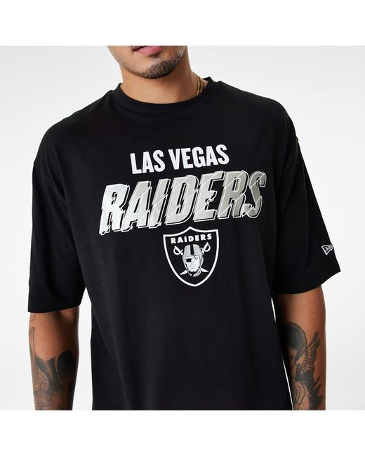 New era Las Vegas Raiders NFL Script Team Hoodie Black
