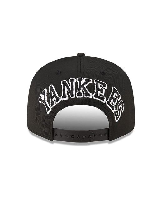 KTZ Black New York Yankees Chain Stitch 9fifty Snapback Cap for men