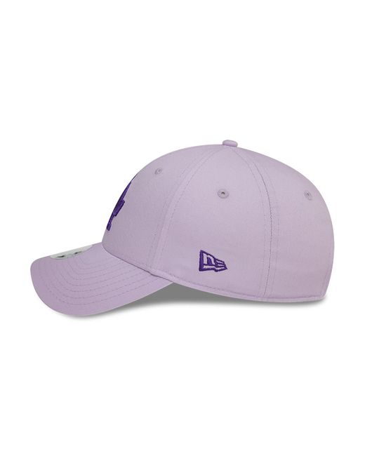 KTZ Purple La Dodgers Womens Icon Pastel 9forty Adjustable Cap for men
