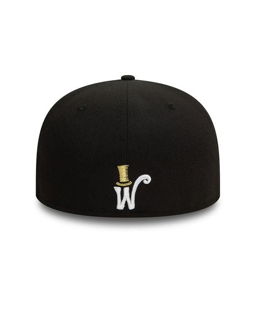 KTZ Black Willy Wonka Wonka Bar 59fifty Fitted Cap for men