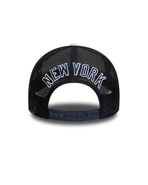 KTZ Metallic New York Yankees Mlb Logo A-frame Trucker Cap for men