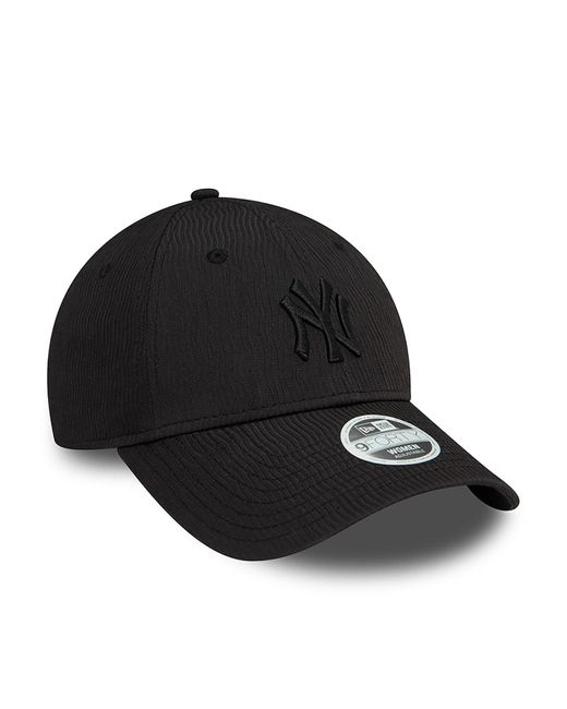KTZ Black New York Yankees Womens Ruching 9forty Adjustable Cap for men