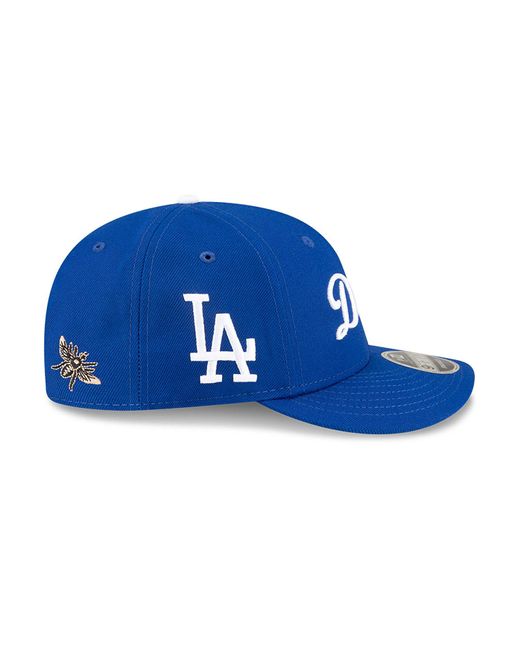 KTZ Blue La Dodgers Felt X Mlb Low Profile 9fifty Snapback Cap for men