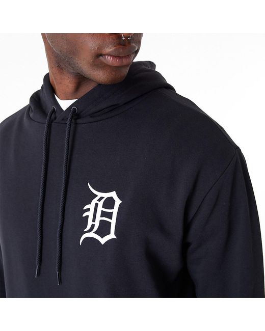 KTZ Blue Detroit Tigers League Essential Oversized Pullover Hoodie for men