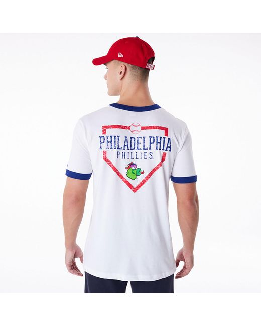 KTZ White Philadelphia Phillies Mlb Batting Practice T-shirt for men