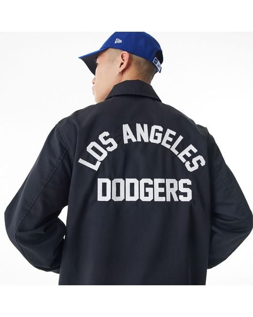 KTZ Blue La Dodgers New Era Korea Mlb Coach Jacket for men