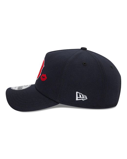 KTZ Blue Boston Red Sox Lips Navy 9forty A-frame Adjustable Cap for men