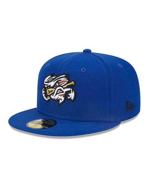 KTZ Blue Omaha Storm Chasers Milb On Field 59fifty Fitted Cap for men