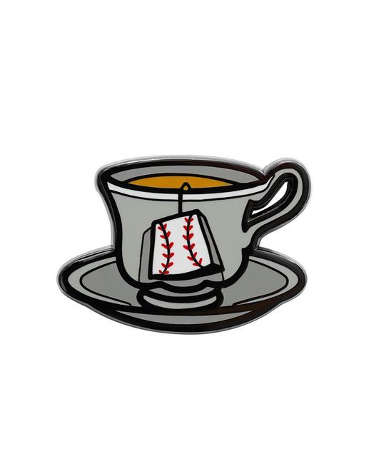 KTZ Black New Era Baseball Teacup Pin Badge for men