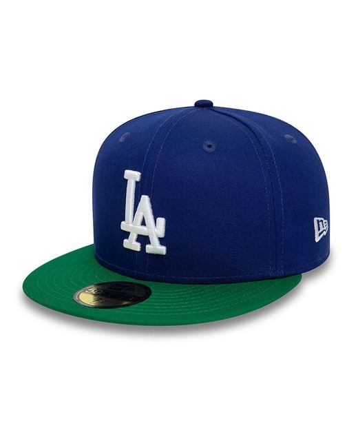KTZ Blue La Dodgers Mlb Team Colour 59fifty Fitted Cap for men