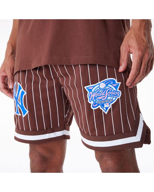KTZ Pink New York Yankees Pinstripe New Era Australia Shorts for men