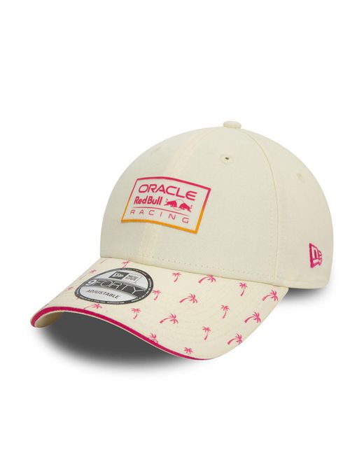 KTZ White Red Bull Racing Miami Race Special Off 9forty Adjustable Cap for men