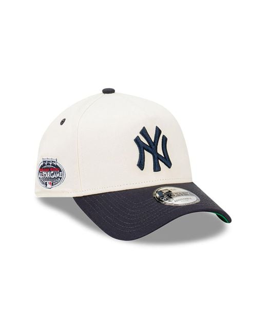 KTZ White New York Yankees All Star Game Vintage 9forty A-frame Adjustable Cap for men