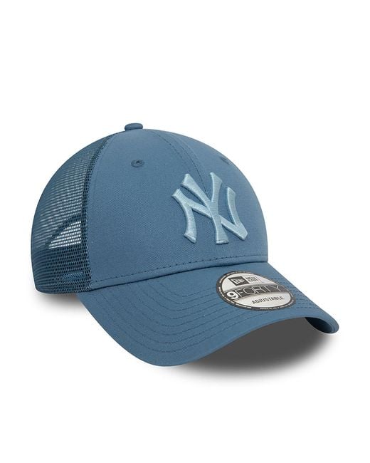 KTZ Blue New York Yankees Home Field 9forty Trucker Cap for men