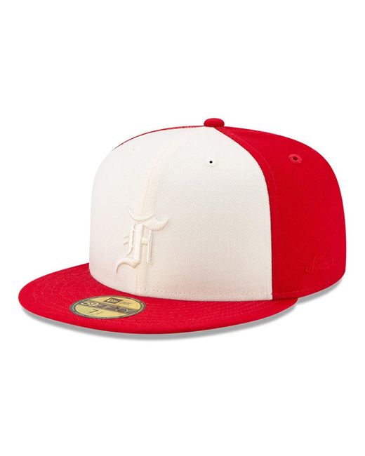 Ktz Wool Fear Of God Essentials X Detroit Tigers 59fifty Fitted Cap In Red For Men Lyst Uk 