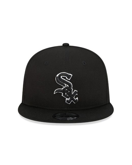 KTZ Chicago White Sox Side Patch 9fifty Snapback Cap in Black for Men |  Lyst UK