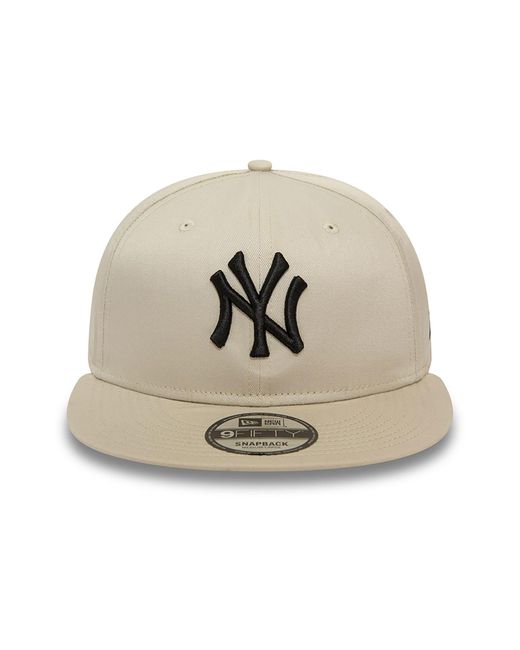 KTZ Natural New York Yankees League Essential Light Beige 9fifty Snapback Cap for men