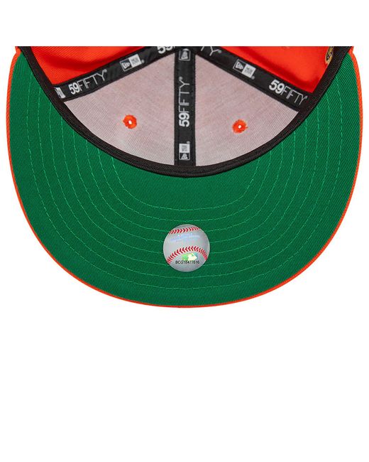 KTZ Orange Miami Marlins World Series Flavour Boost 59fifty Fitted Cap for men