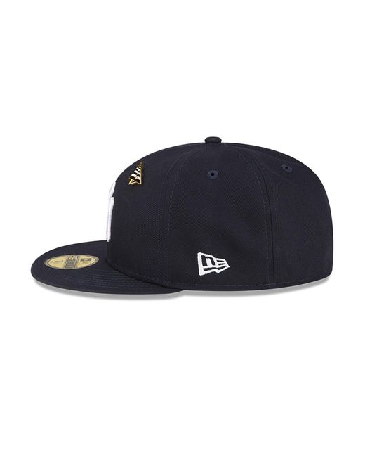 KTZ Blue New York Yankees Paper Planes X Mlb Navy 59fifty Fitted Cap for men