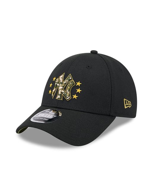 KTZ Black New York Yankees Mlb Armed Forces Day 2024 9forty Stretch Snap Cap for men