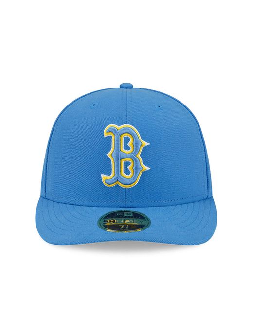 KTZ Blue Boston Red Sox Mlb City Connect 2024 Low Profile 59fifty Fitted Cap for men