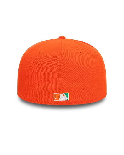 KTZ Orange Miami Marlins World Series Flavour Boost 59fifty Fitted Cap for men
