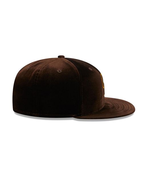 KTZ Black Colorado Rockies Vintage Velvet Dark 59fifty Fitted Cap for men
